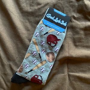 Good Luck Sock Baseball Men’s Dress Socks